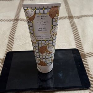 NWT Beekman 1802 Coconut Cream Hand Cream - White and Brown Design New & Sealed